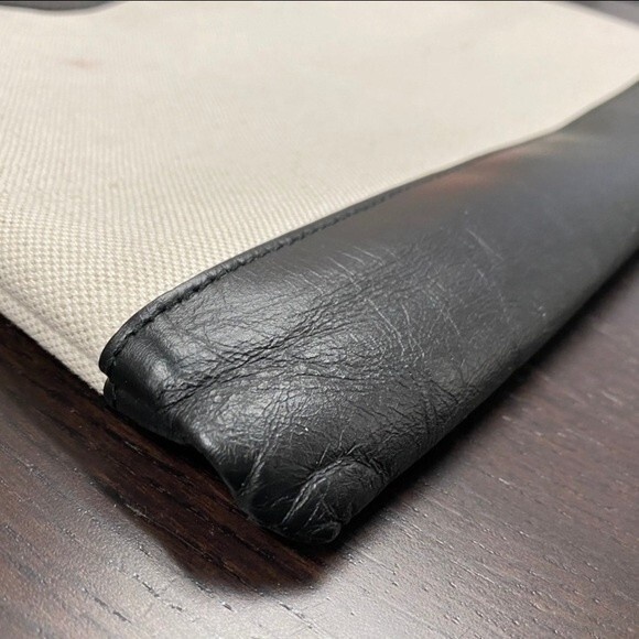 Balenciaga Canvas and Leather Zip Pouch Large in Black - Picture 8 of 15